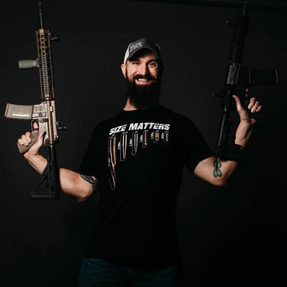 grunt styles military NRA size matters 2nd amendment tee shirt XL 100 cotton - Picture 2 of 6